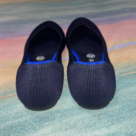 ROTHY'S Black Ballet Knit Slip In Flat Heel Round Toe Rubber Sole Shoe Size 8.5 - Picture 5 of 9